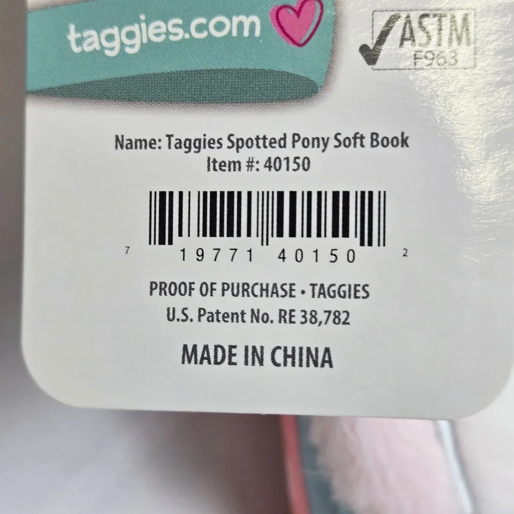 Mary Meyer Taggies Spotted Painted Pony Soft Book 40150 6